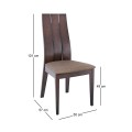 SAMBER Chair Burn Beech/Fabric Beige