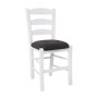 SKIROS Beech Chair Impregnation Lacquer White/Suede Anthracite