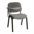 SIGMA Chair-Desk Black Metal Frame/Fabric Grey