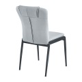 ANDRIA Chair Metal Black/Pu Light Grey