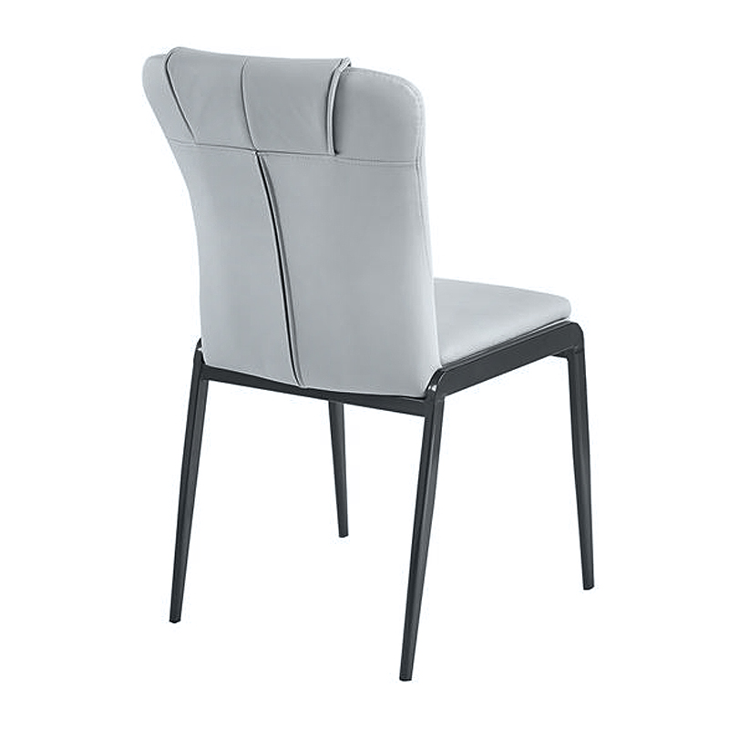 ANDRIA Chair Metal Black/Pu Light Grey
