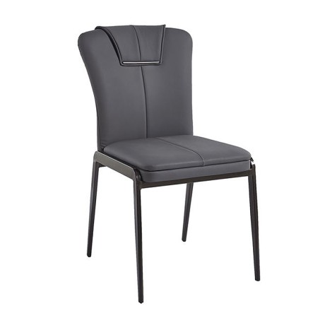 ANDRIA Chair Metal Black/Pu Anthracite
