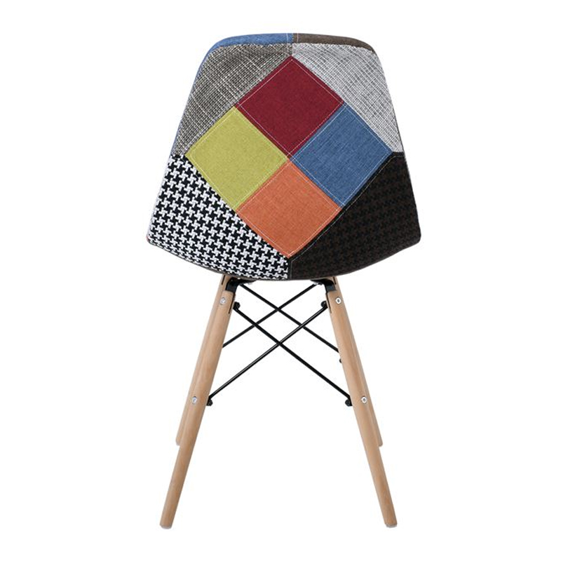 ART Wood Chair PP, Patchwork Fabric