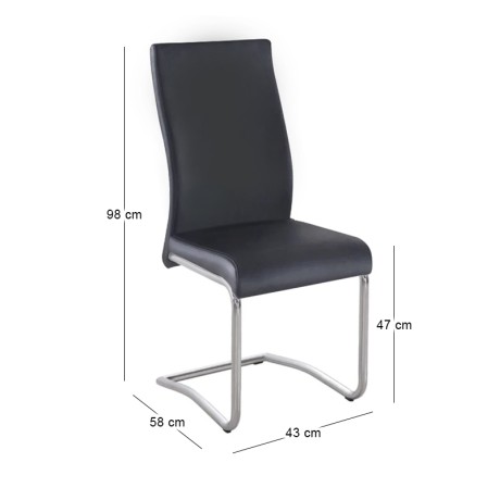 BENSON Chair Pvc Black