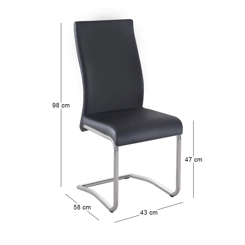 BENSON Chair Pvc Black