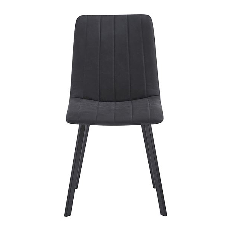 BETTY Chair Black Metal/Suede Black Fabric
