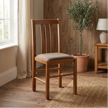 Derry Megapap dining chair made of solid beech wood walnut color 42x42x90cm.