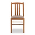 Derry Megapap dining chair made of solid beech wood walnut color 42x42x90cm.