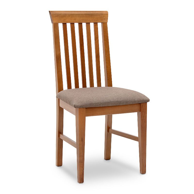 Francis Megapap dining chair in solid beech wood walnut color 48x42x96cm.