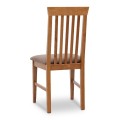 Francis Megapap dining chair in solid beech wood walnut color 48x42x96cm.