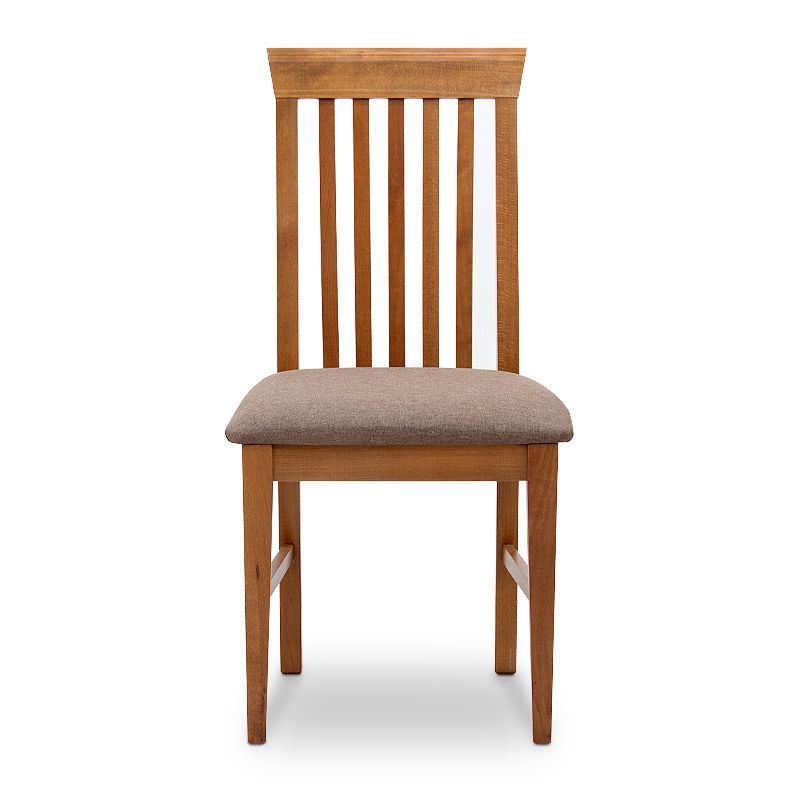 Francis Megapap dining chair in solid beech wood walnut color 48x42x96cm.