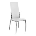 FRESH Chair K/D Chromed Frame/Dark Cream Pvc