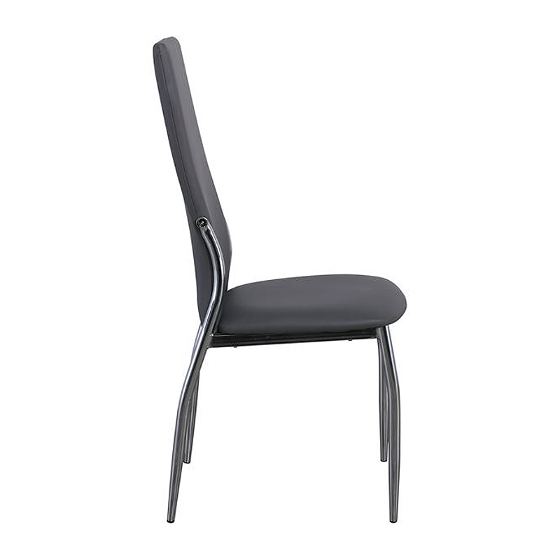 FRESH Chair K/D Chromed Frame/Grey Pvc
