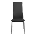 FRESH Chair K/D Chromed Frame/Black Pvc