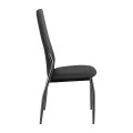 FRESH Chair K/D Chromed Frame/Black Pvc