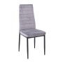 JETTA Chair Grey Velure Fabric (Black paint)