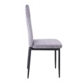 JETTA Chair Grey Velure Fabric (Black paint)