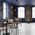Kevin Megapap fabic dining chair in mocha color with black metal legs 48x51x87cm.