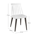 LAVIDA Chair Metal Black/PP White