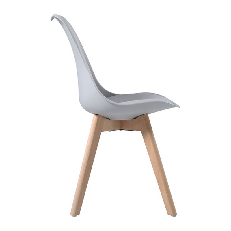 MARTIN Chair PP Grey (Metal cross) / assembled cushion