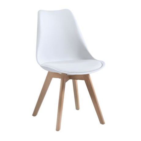 MARTIN Chair PP White (Metal cross) / assembled cushion