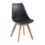 MARTIN Chair PP Black (Metal cross) / assembled cushion