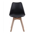 MARTIN Chair PP Black (Metal cross) / assembled cushion