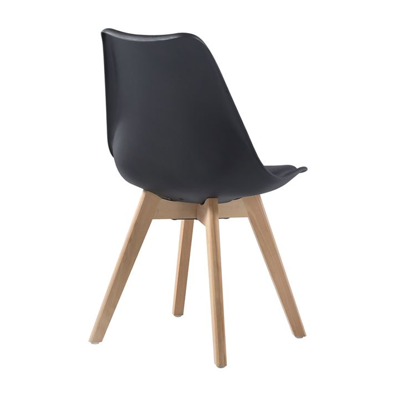 MARTIN Chair PP Black (Metal cross) / assembled cushion