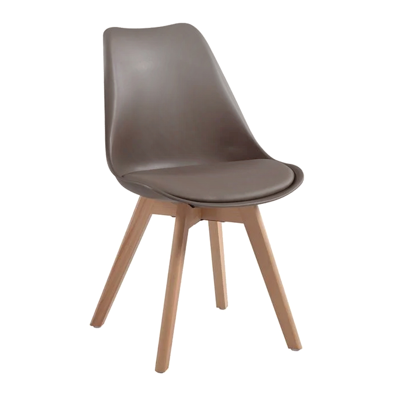 MARTIN Chair PP Sand Beige (Metal cross) / assembled cushion
