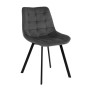 MYRIAM Chair Metal Black/Fabric Velure Black