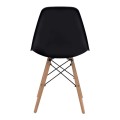 Nova Megapap PP dining chair in black color 46x51x80cm.