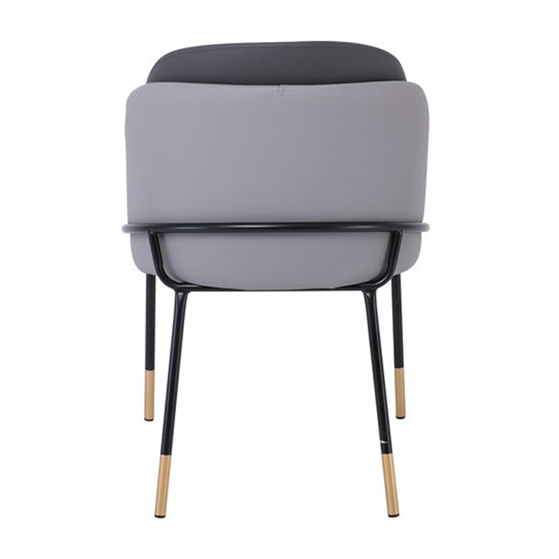 SELECT Chair Metal Black Paint, Pu Light/Dark Grey