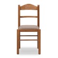 Virginia Megapap dining chair in solid beech wood walnut color 42,5x42,5x88cm.