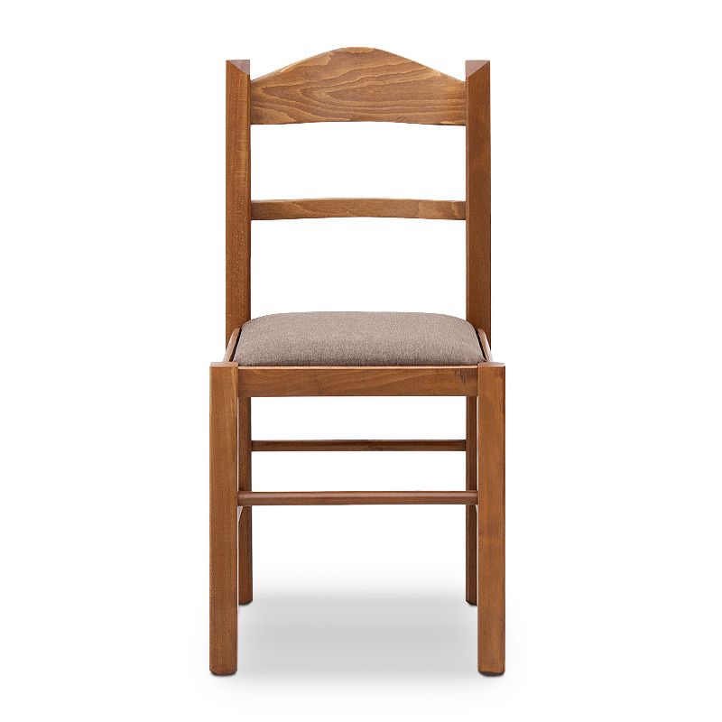 Virginia Megapap dining chair in solid beech wood walnut color 42,5x42,5x88cm.