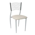 VIVIAN Chair, Pvc Dark Cream
