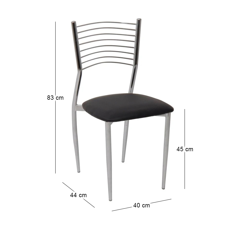 VIVIAN Chair, Pvc Black