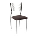 VIVIAN Chair, Pvc Dark Brown