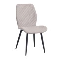 CLARA Chair Black Metal/Sand Fabric
