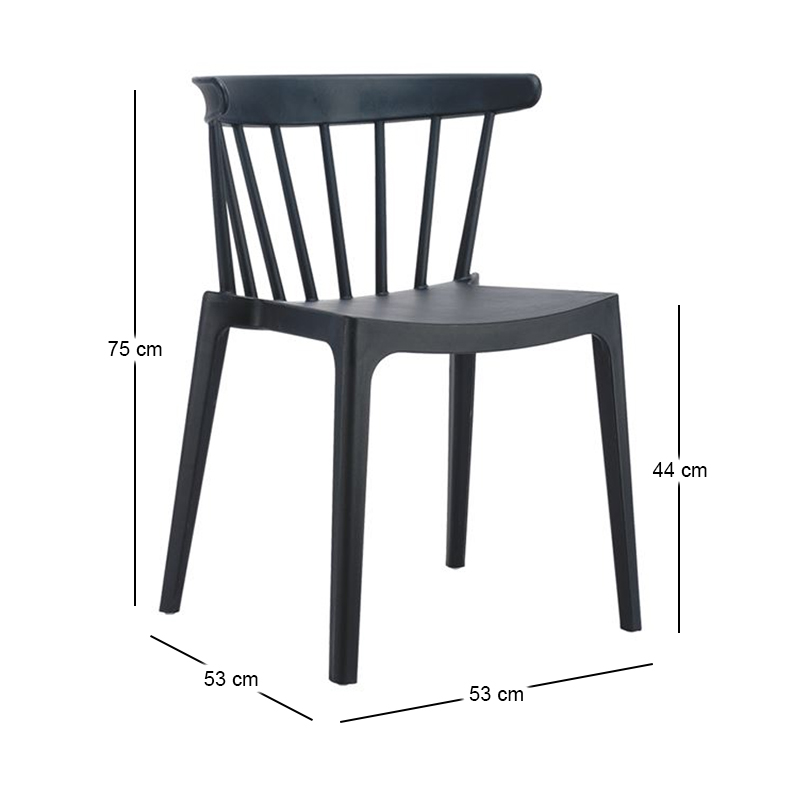 WEST Chair PP-UV Black