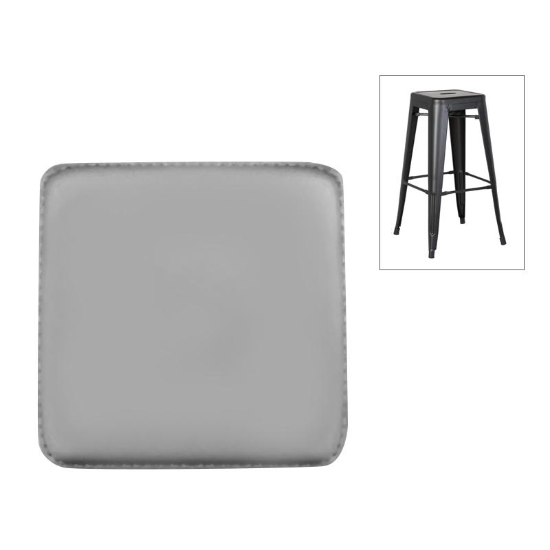 RELIX Magnetic Stool Seat, Pvc Grey