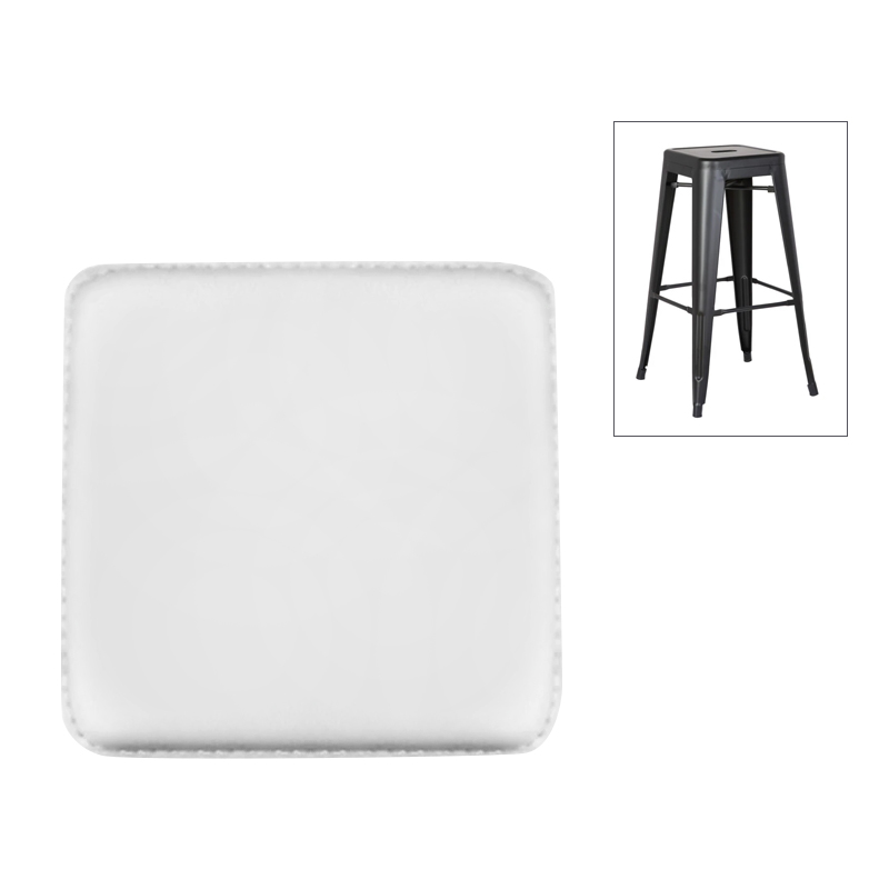 RELIX Magnetic Stool Seat, Pvc White
