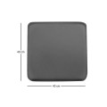 RELIX Magnetic Stool Seat, Pvc Black