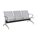 Waiting Seat 3-Seater Steel Mesh Grey (Chrome Frame)