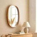 Cloudy Megapap wooden mirror in oak color 38x4x55cm.