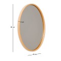 Cloudy Megapap wooden mirror in oak color 45x4x60cm.
