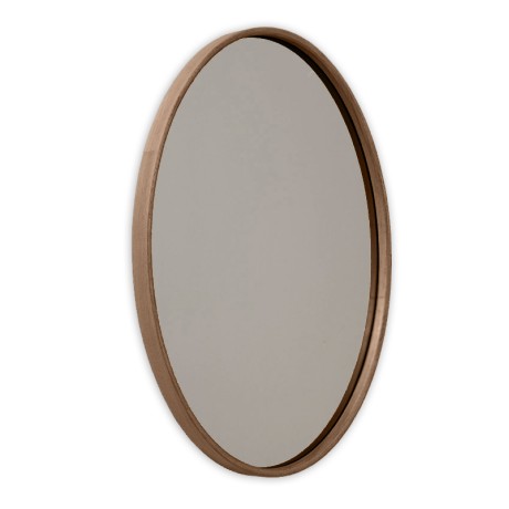 Cloudy Megapap wooden mirror in walnut color 45x4x60cm.