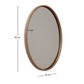 Cloudy Megapap wooden mirror in walnut color 45x4x60cm.