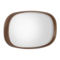 Cloudy Megapap wooden mirror in walnut color 55x4x38cm.