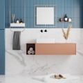 Corner Megapap aluminiuml wall mirror in gold color 58,6x2x58,6cm.