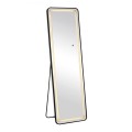 LED-7 Floor-Wall Mirror 50x160cm, Aluminum Black, Illuminated